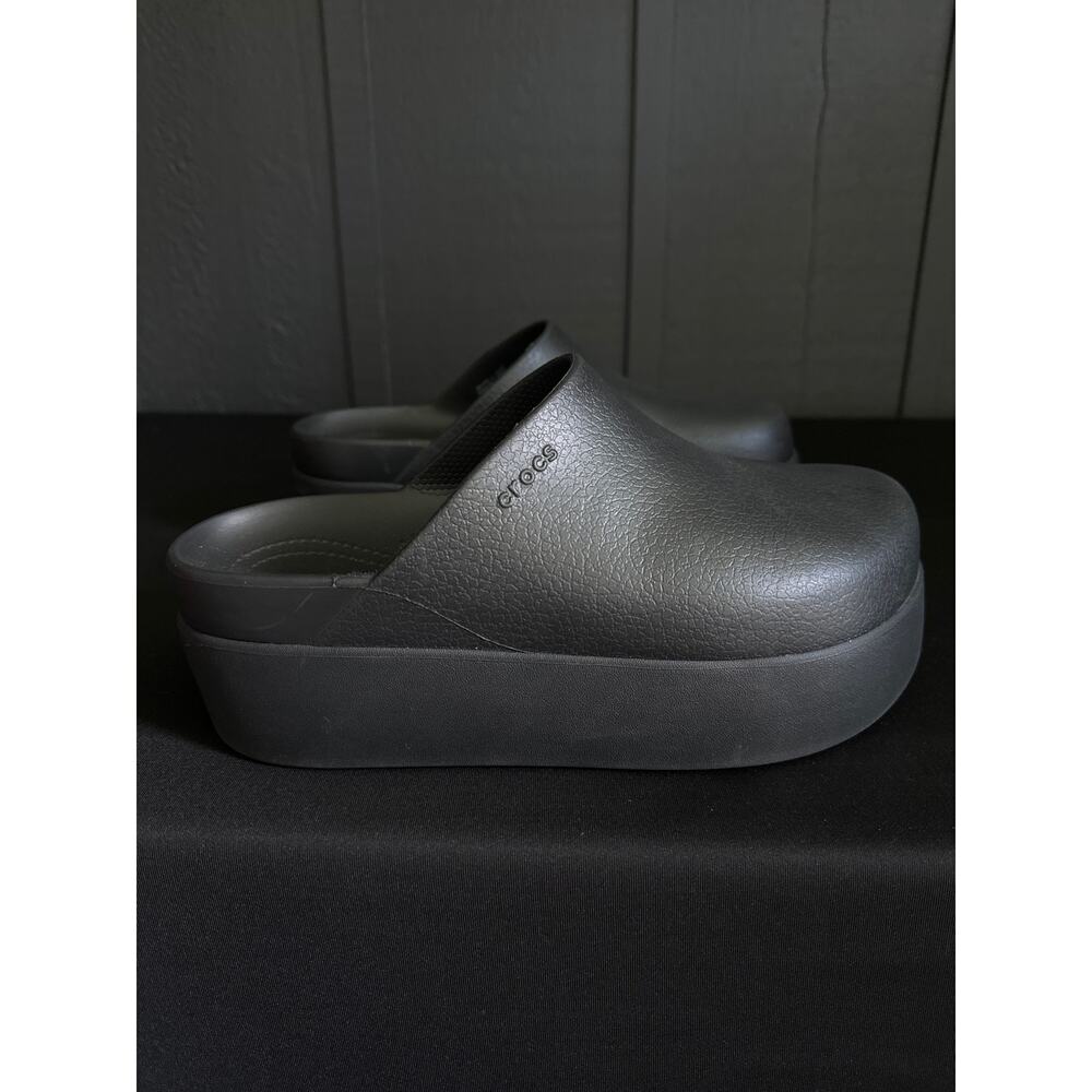 Crocs Dylan Platform Clog Slip On Black Mules Shoes Size 10 - Picture 4 of 16